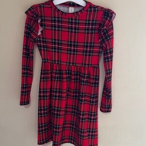 Cat & Jack Red Plaid Kids Dress